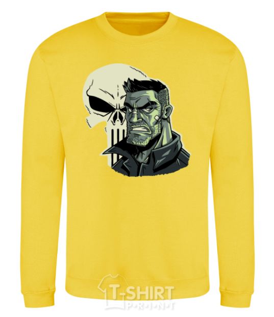 Sweatshirt The Punisher sketches yellow фото