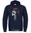 Men`s hoodie Punisher red navy-blue фото