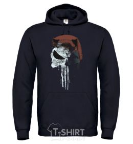 Men`s hoodie Punisher red black фото