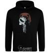 Men`s hoodie Punisher red black фото