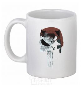 Ceramic mug Punisher red White фото
