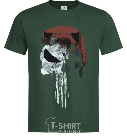 Men's T-Shirt Punisher red bottle-green фото