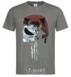 Men's T-Shirt Punisher red dark-grey фото