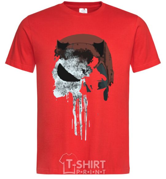 Men's T-Shirt Punisher red red фото