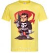 Men's T-Shirt The Punisher and a mountain of bullets cornsilk фото