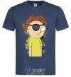 Men's T-Shirt Evil Morty navy-blue фото