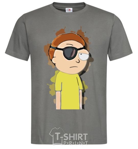 Men's T-Shirt Evil Morty dark-grey фото