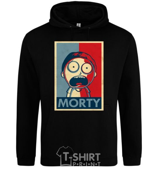 Men`s hoodie Morty's art black фото