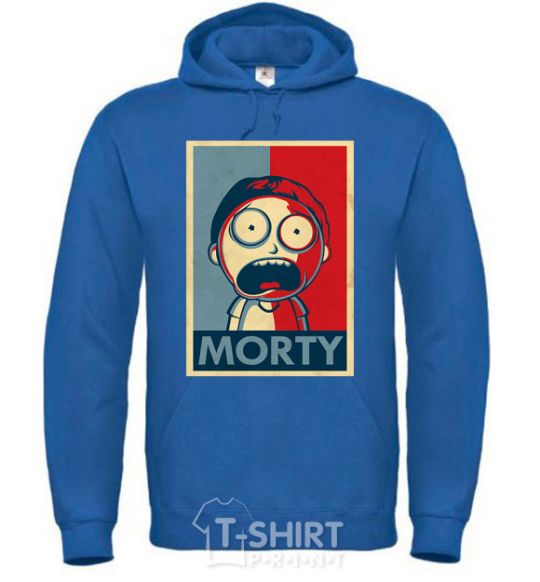 Men`s hoodie Morty's art royal фото