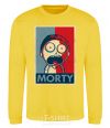 Sweatshirt Morty's art yellow фото