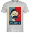 Men's T-Shirt Morty's art grey фото