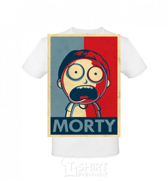 Men's T-Shirt Morty's art White фото