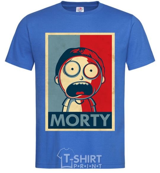 Men's T-Shirt Morty's art royal-blue фото