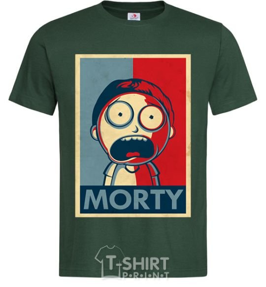 Men's T-Shirt Morty's art bottle-green фото