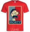 Men's T-Shirt Morty's art red фото