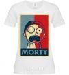 Women's T-shirt Morty's art White фото