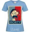 Women's T-shirt Morty's art sky-blue фото