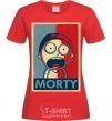 Women's T-shirt Morty's art red фото