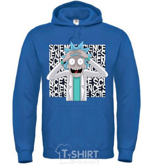 Men`s hoodie Science Rick royal фото