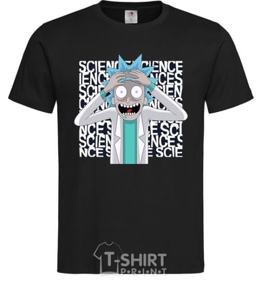 Мужская футболка Science Rick Черный фото