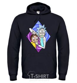 Men`s hoodie Rick and Morty look black фото