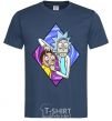 Men's T-Shirt Rick and Morty look navy-blue фото