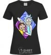 Women's T-shirt Rick and Morty look black фото