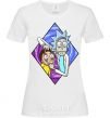 Women's T-shirt Rick and Morty look White фото