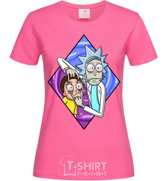 Women's T-shirt Rick and Morty look heliconia фото