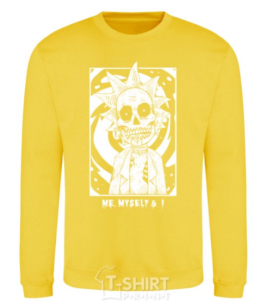 Sweatshirt Me myself and I yellow фото