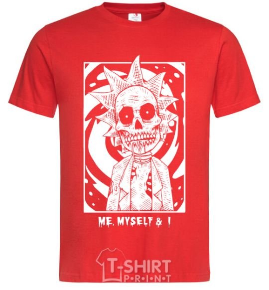 Men's T-Shirt Me myself and I red фото