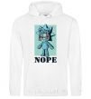 Men`s hoodie Rick bear White фото