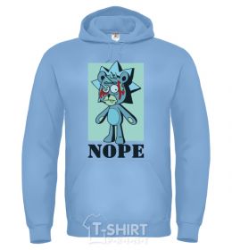Men`s hoodie Rick bear sky-blue фото