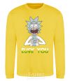 Sweatshirt Rick Love you yellow фото