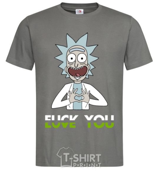 Мужская футболка Rick Love you Графит фото