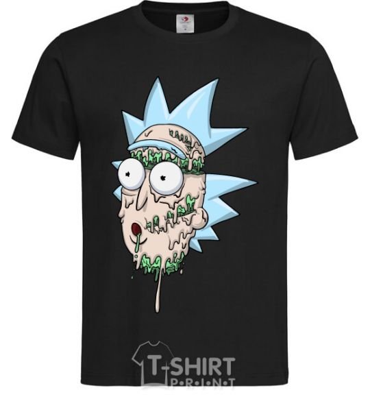 Men's T-Shirt Rick melted down black фото