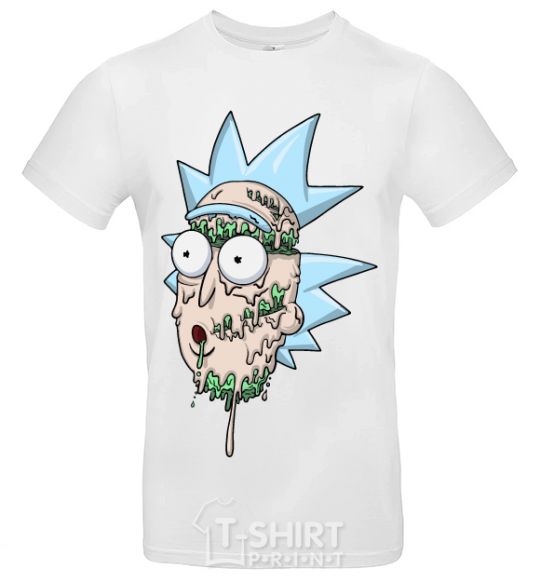 Men's T-Shirt Rick melted down White фото