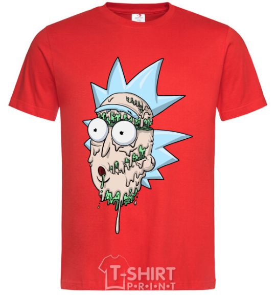 Men's T-Shirt Rick melted down red фото