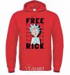 Men`s hoodie Free Rick bright-red фото