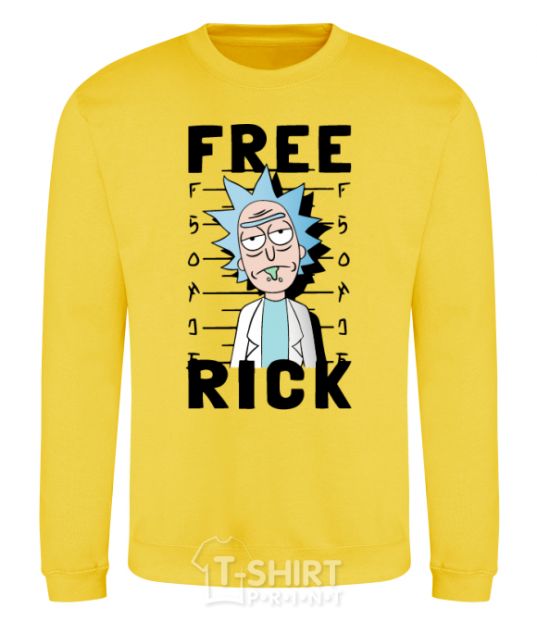 Свитшот Free Rick Солнечно желтый фото