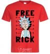 Men's T-Shirt Free Rick red фото