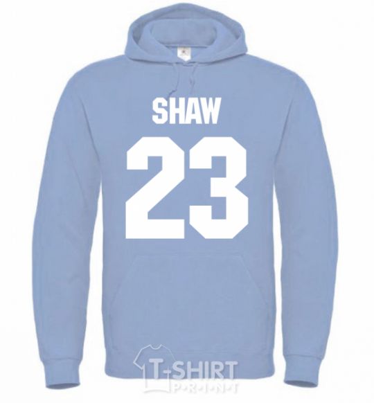 Men`s hoodie Shaw 23 sky-blue фото