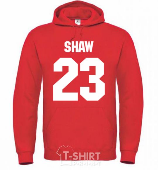 Men`s hoodie Shaw 23 bright-red фото