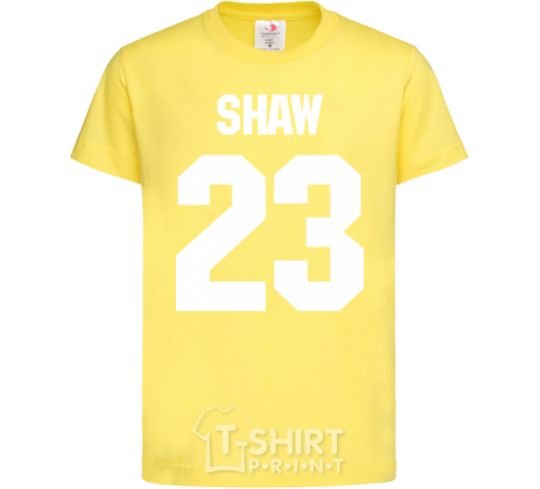 Детская футболка Shaw 23 Лимонный фото