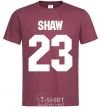 Мужская футболка Shaw 23 Бордовый фото