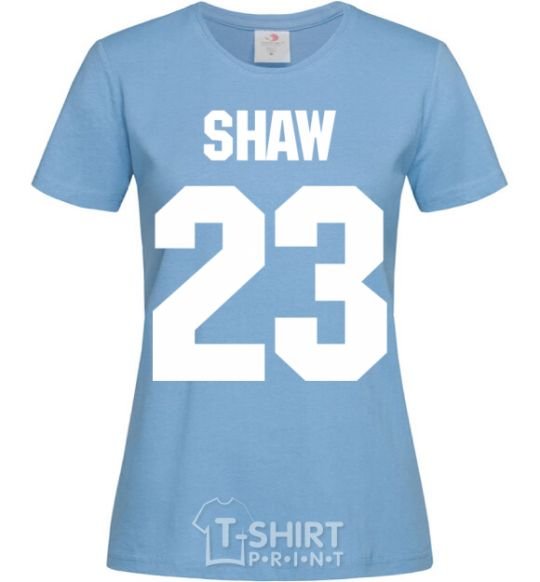 Women's T-shirt Shaw 23 sky-blue фото