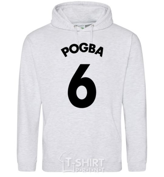 Men`s hoodie Pogba 6 sport-grey фото