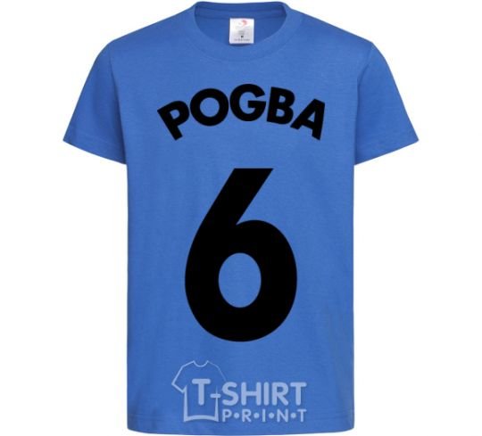Детская футболка Pogba 6 Ярко-синий фото