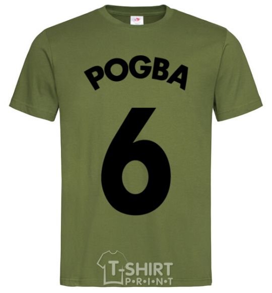 Мужская футболка Pogba 6 Оливковый фото