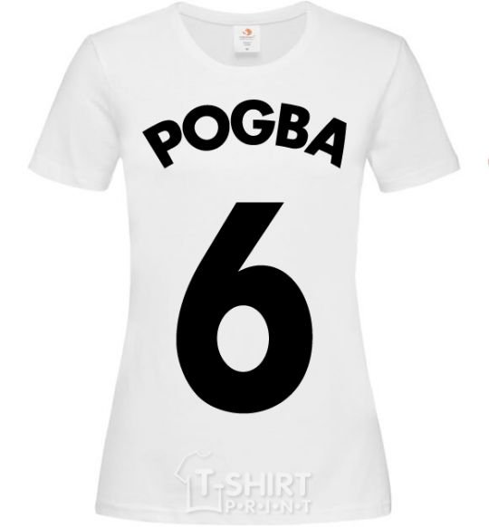 Women's T-shirt Pogba 6 White фото